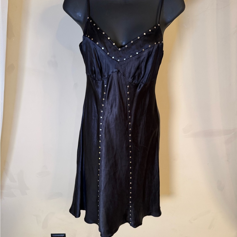 Vintage silk studded dress
